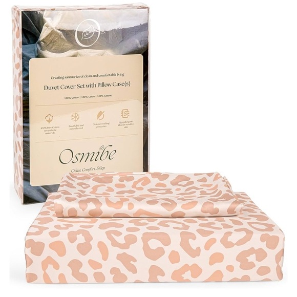 osmibe Other - Osmibe Cheetah duvet and pillowcases- Queen NEW